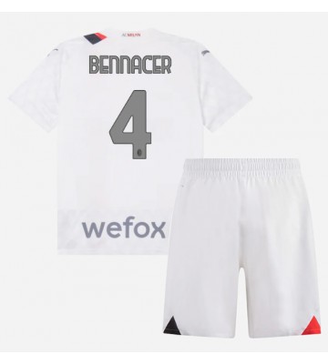 AC Milan Ismael Bennacer #4 Borta Kläder Barn 2023-24 Kortärmad (+ Korta byxor)